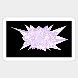 Abstract Glitch in Negative Space Sticker